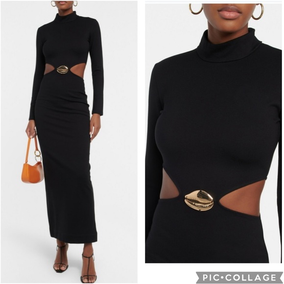 STAUD Dresses & Skirts - STAUD Arlette‎ Cut Out Maxi Dress Black M